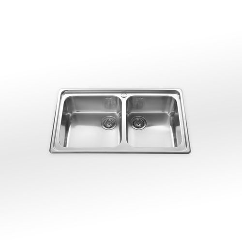 Doppelbeckenspüle - Basic - ALPES-INOX - ohne Abtropffläche / mit Abtropffläche / Edelstahl