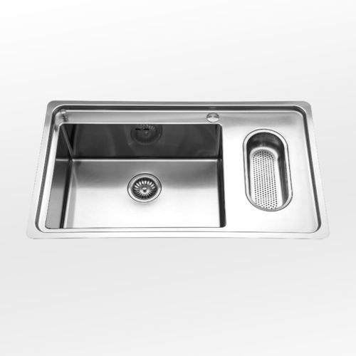 Doppelbeckenspüle - radius 12 LFRS 587/1V1B - ALPES-INOX - ohne Abtropffläche / Edelstahl / Monoblock