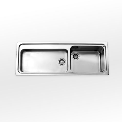 Aufsatzspüle - radius 60 A5-5133 series - ALPES-INOX - Doppelbecken / ohne Abtropffläche / Edelstahl