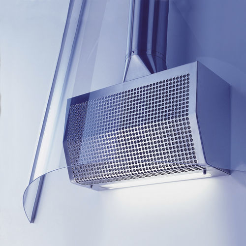 Wandabzugshaube - GA 20/55-A - ALPES-INOX - mit integrierter Beleuchtung / grau