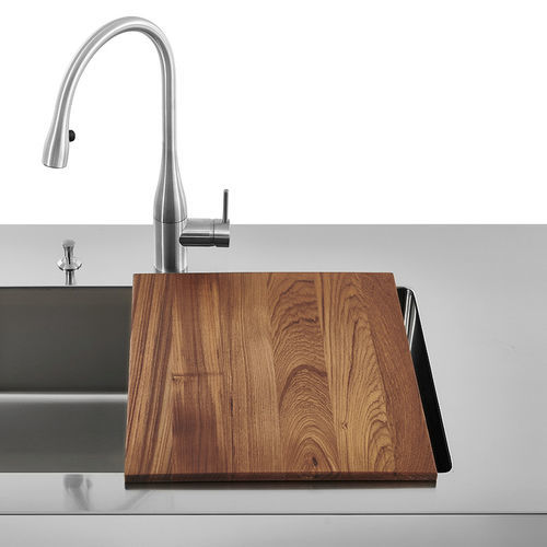 Buche-Schneidebrett - TL - ALPES-INOX - Edelstahl / für Privatgebrauch