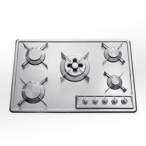 Gaskochfeld - F 579/4GTC - ALPES-INOX - mit 5 Kochfeldern / Einbau / mit Drehknöpfen
