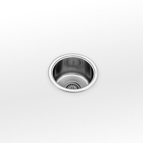 Einbeckenspüle - VDF  - ALPES-INOX - ohne Abtropffläche / Edelstahl / Monoblock