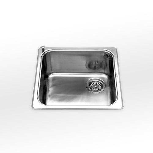 Einbeckenspüle - radius 60 VF 446 series - ALPES-INOX - ohne Abtropffläche / Edelstahl / Monoblock