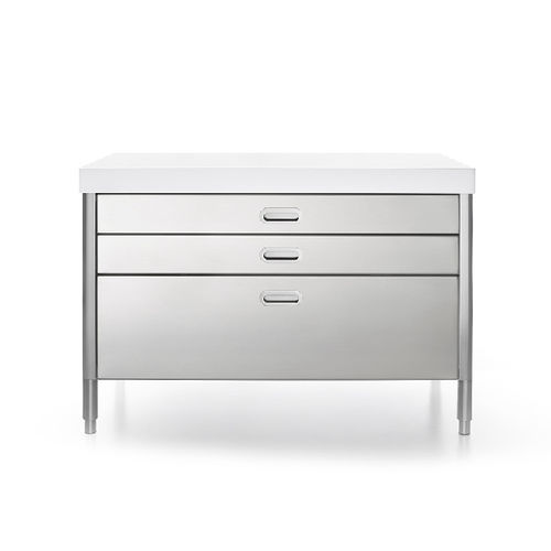 Unabhängiges Küchenelement - 130C-CONTENIMENTO/2 - ALPES-INOX - freistehend / mit Schublade