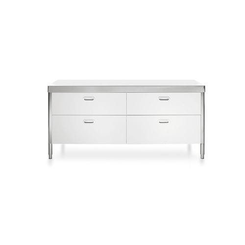 Unabhängiges Küchenelement - 190C-CONTENIMENTO-1 - ALPES-INOX - freistehend / mit Schublade
