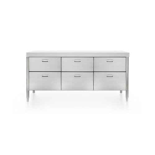 Unabhängiges Küchenelement - 190C-CONTENIMENTO-3 - ALPES-INOX - freistehend / mit Schublade