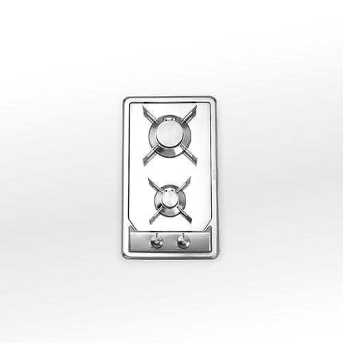 Gaskochfeld - F 530/2GR - ALPES-INOX - mit 2 Kochfeldern / Einbau / mit Drehknöpfen