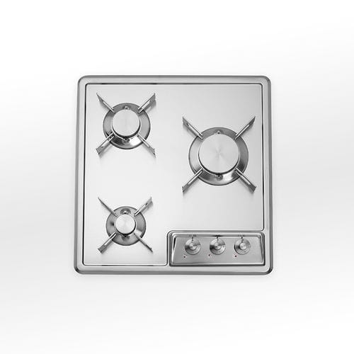 Gaskochfeld - F 549/3G - ALPES-INOX - mit 3 Kochfeldern / Einbau / mit Drehknöpfen
