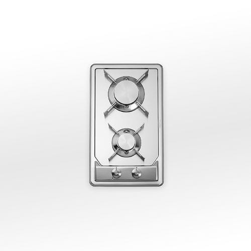 Gaskochfeld - F 530/2GG - ALPES-INOX - mit 2 Kochfeldern / Einbau / mit Drehknöpfen