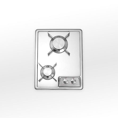 Gaskochfeld - F 539/2GG - ALPES-INOX - mit 2 Kochfeldern / Einbau / mit Drehknöpfen