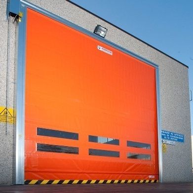 Eingangstür - SPEEDY FOLD - Moreschi Chiusure Industriali S.r.l. - Metall / Stahl / Stoff