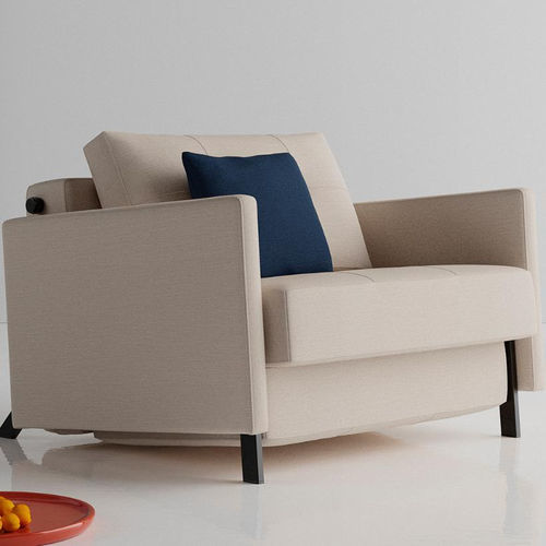 Sessel / skandinavisches Design - Cubed 90 - INNOVATION LIVING - Stoff / Eiche / mit abziehbarem Bezug