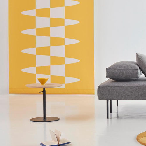 Moderner Beistelltisch - Kiffa  - INNOVATION LIVING - Eiche / Gestell aus Stahl / rund