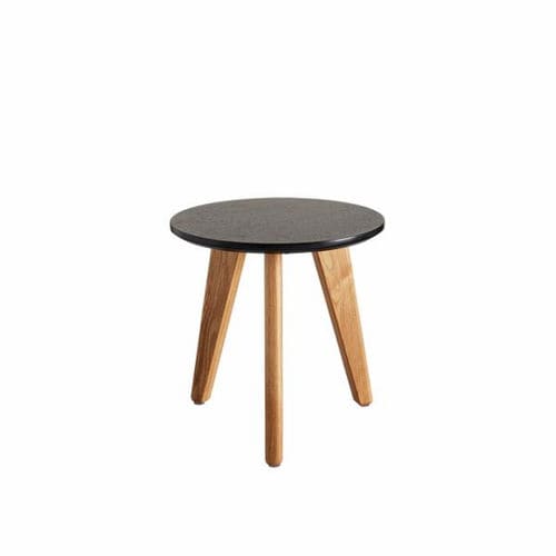 Moderner Beistelltisch - Nordic  - INNOVATION LIVING - Eiche / Gestell aus Eiche / rund