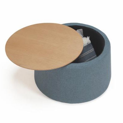 Moderner Couchtisch - INNOVATION LIVING - Eiche / Gestell aus Eiche / Gestell aus Stoff