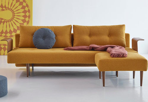 Bettsofa - Recast - INNOVATION LIVING - modern / Stoff / grau