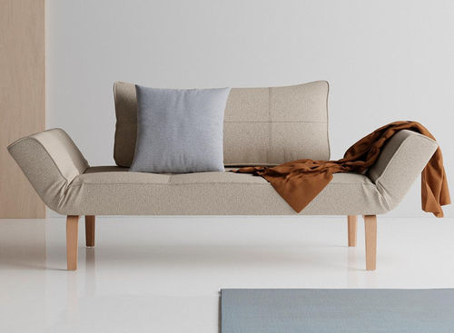 Moderne Tagesliege - Zeal  - INNOVATION LIVING - Stoff / Stahl / Gestell aus Eiche