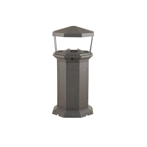 Gusseisen-Papierkorb - CS024 - irollo - galvanisiertes Eisen