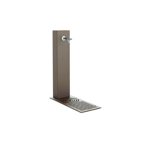 Trinkbrunnen für kaltes Wasser - F020 - irollo - vandalismussicher / für Außenbereich / Stahlblech