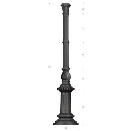 Lichtmast - PG007  - irollo - Gusseisen / galvanisiertes Eisen / aus feuerverzinktem Stahl