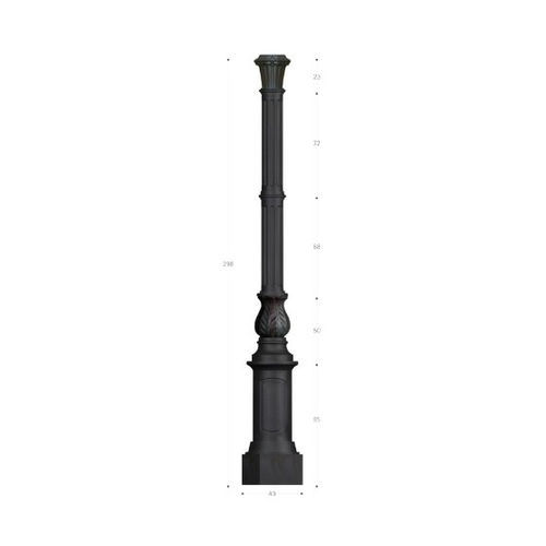 Lichtmast - PG013 - irollo - Gusseisen / galvanisiertes Eisen / aus feuerverzinktem Stahl