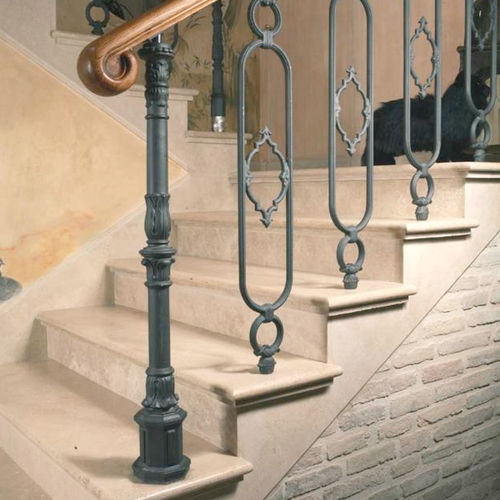 Gusseisenbalustrade - CAPS003 - irollo - für den Innenraum / für Außenbereich / für Treppen