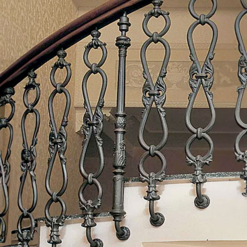Gusseisenbalustrade - CAPS011 - irollo - Aluminiumguss / für den Innenraum / für Außenbereich