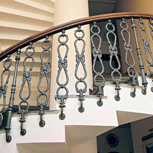 Gusseisenbalustrade - ER003 - irollo - für den Innenraum / für Treppen / aufgesetzt