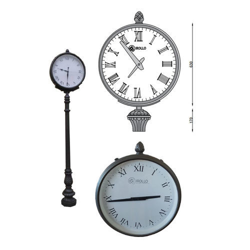 Klassische Uhr - OR001 - irollo - bodenstehend / Analog / für Flughafen