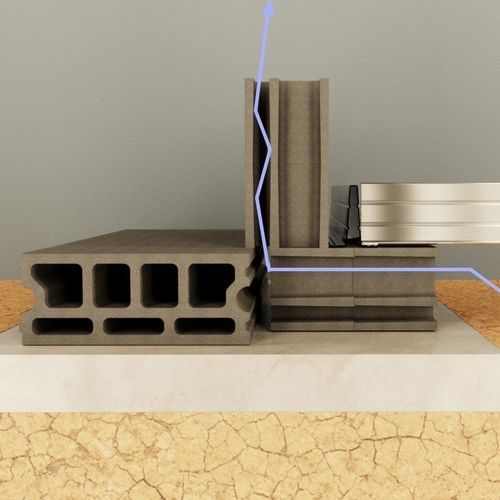 Hohler Betonstein - B series - ecohousesystem - für Wand / erdbebensicher / Ökobau