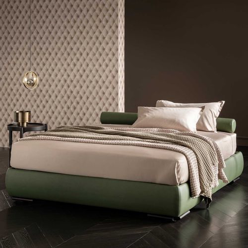Doppelbett - Sommier  - ALTRENOTTI - modern / gepolstertes Kopfteil / mit Stauraum