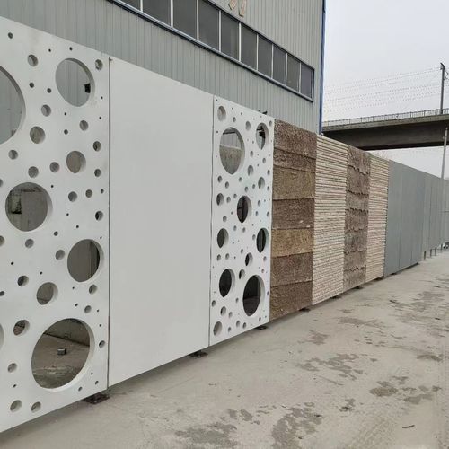 Paneel-Fassadenverkleidung - Sino-sina building materials co., ltd - Hochleistungsbeton / vertikal / perforiert