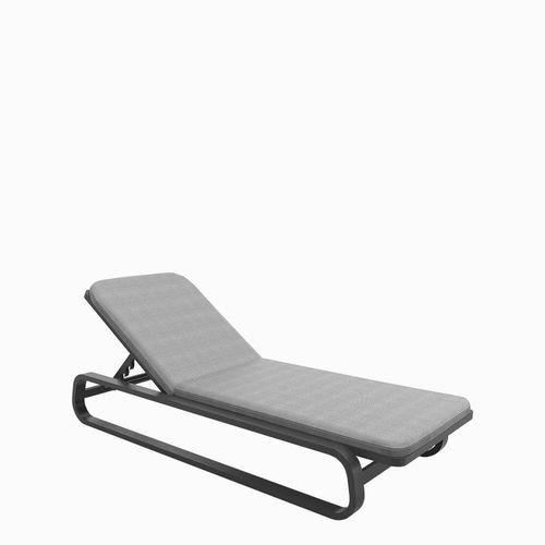 Moderne Sonnenliege - Elite - Zaneti - Stoff / Aluminium / Aluminium
