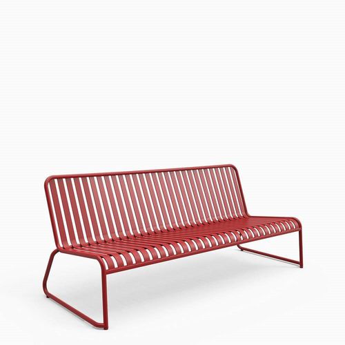 Moderne Gartenbank - Brighton - Zaneti - Aluminium / mit Rückenlehne / ohne Armlehnen