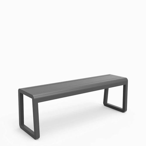 Moderne Gartenbank - Elite - Zaneti - Aluminium / ohne Rückenlehne / ohne Armlehnen