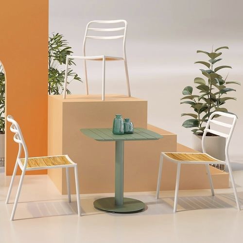 Moderner Bistrotisch - Agora - Zaneti - Stahl / Gestell aus Stahl / rund