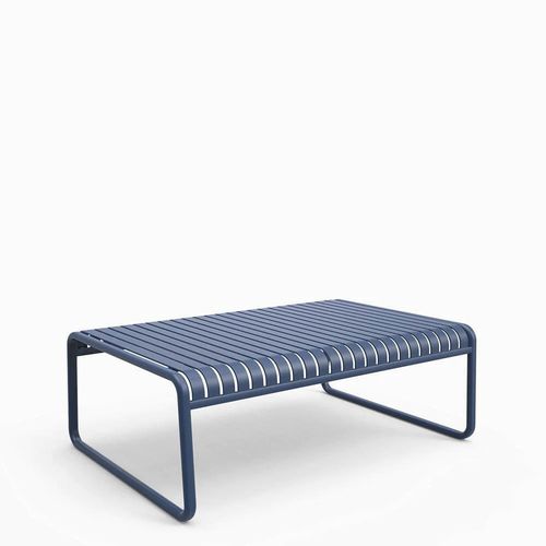 Moderner Couchtisch - Brighton - Zaneti - Aluminium / Gestell aus Aluminium / rechteckig