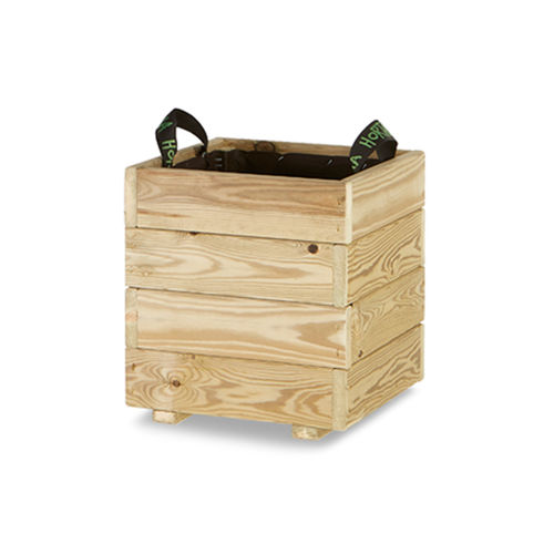 Holz-Pflanzkübel - PUN - Hortalia - quadratisch / modern / für städtische Bereiche