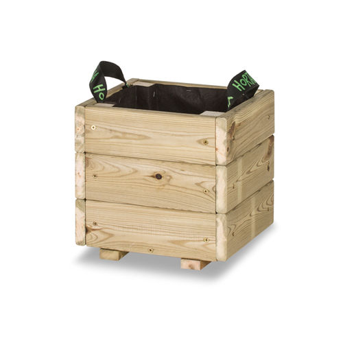 Kiefer-Pflanzkübel - PUN KD - Hortalia - quadratisch / modern / für städtische Bereiche