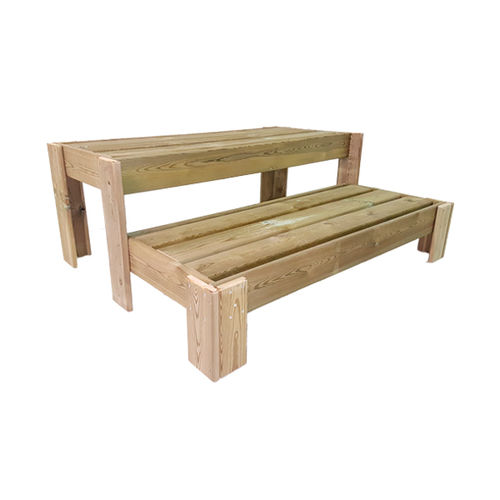 Präsentierregal für Pflanzen - 600102 - Hortalia - Holz / einseitig / mit 2 Regalbrettern