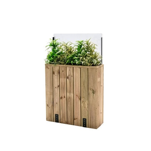 Holz-Pflanzkübel - J75PH40 - Hortalia - rechteckig / modulierbar / mit Windschutz