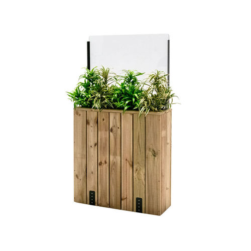 Holz-Pflanzkübel - J75PH60 - Hortalia - rechteckig / modulierbar / mit Windschutz
