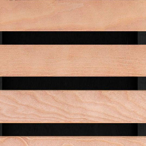 Akustikplatte für abgehängte Decken - WL/H6/68 - Woodslines - hängend / Massivholz / Eiche