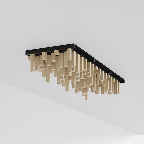 Massivholz-Zwischendecke - WL/V8/38x38/128 - Woodslines - Kiefer / Platten / für Büro