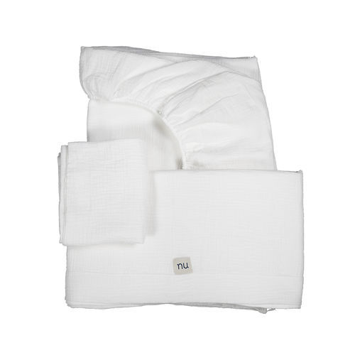 Baumwolle-Bettlaken - Cotton bed sheet - NU Furniture - für Wiegen / für Babys