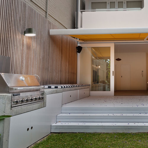 Moderne Wandleuchte - AUSTRIA - Hofflights - für Außenbereich / Aluminium / Glas