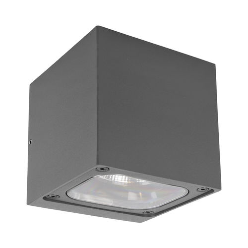 Moderne Wandleuchte - GHANA 12 - Hofflights - für Außenbereich / Aluminium / in Würfelform