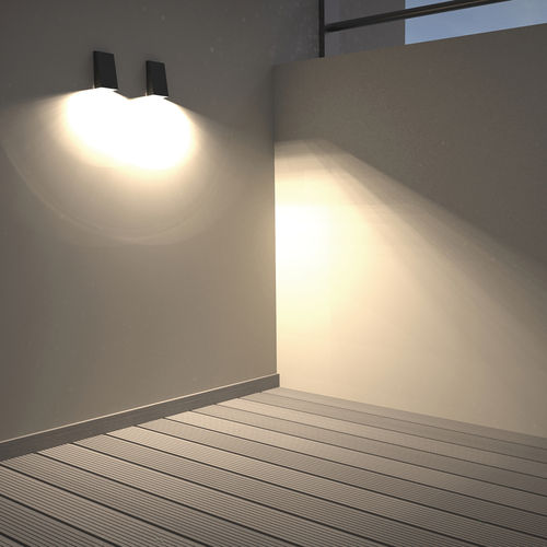 Moderne Wandleuchte - NAMIBIA - Hofflights - für Außenbereich / Aluminium / aus PC