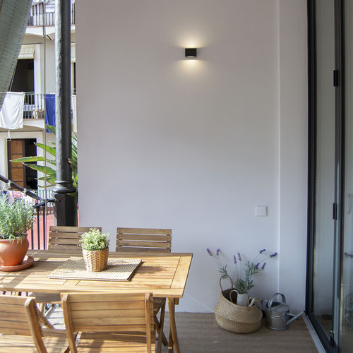 Moderne Wandleuchte - CHILE 6 - Hofflights - für Außenbereich / Aluminium / Glas